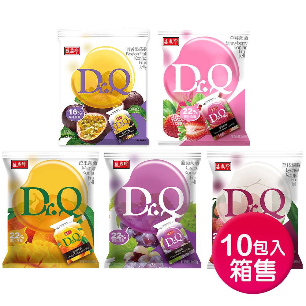 盛香珍 Dr.Q蒟蒻果凍265gX10包入/箱(5口味)