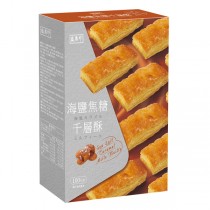盛香珍 海鹽焦糖千層酥100g(5盒/10盒)