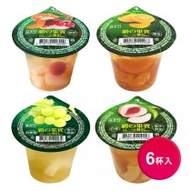 盛香珍 霸果實鮮果凍300gX6杯入/組 (蜜柑/白桃/綜合水果/白葡萄)